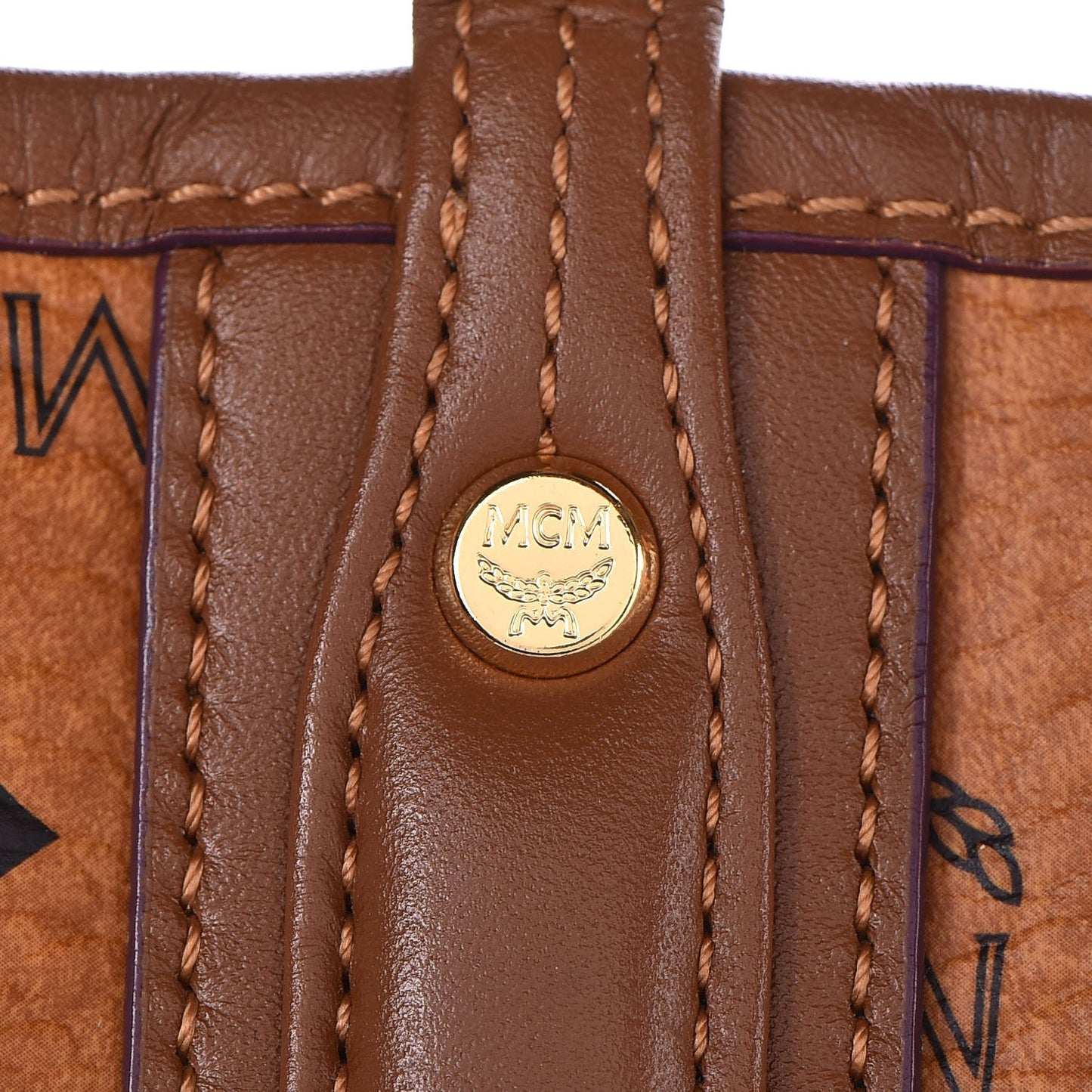 Visetos Medium Liz Reversible Shopper Tote Cognac