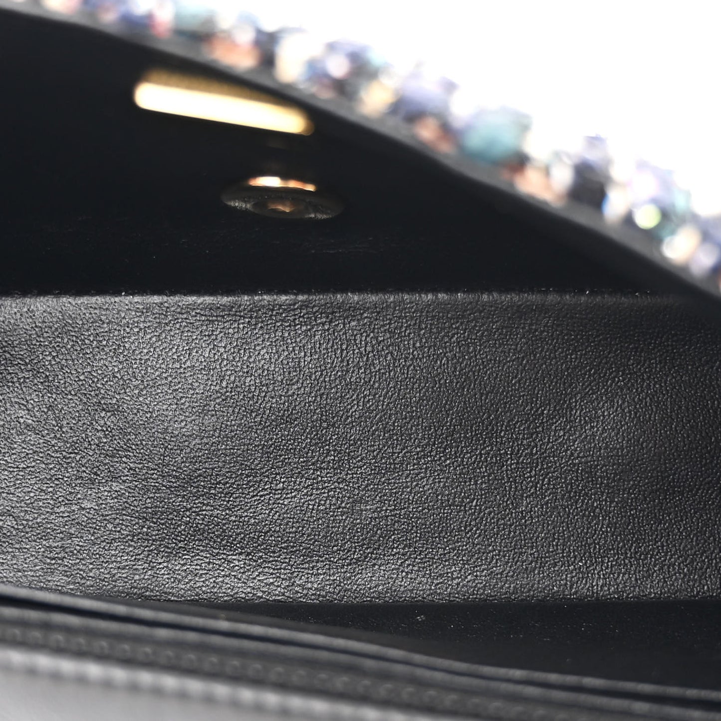 Sequin Mini Rectangular Single Flap Navy Blue Multicolor