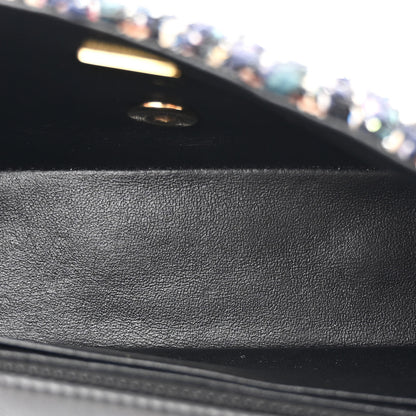 Chanel Sequin Mini Rectangular Single Flap Navy Blue Multicolor 5 of 10