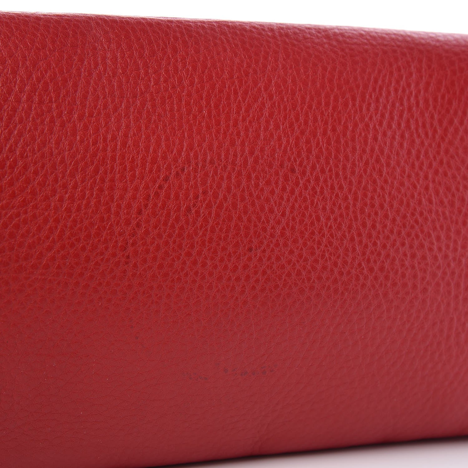 Gucci Pebbled Calfskin Medium Soho Clutch Red 9 of 9