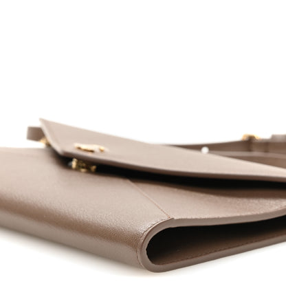 Chanel Grained Goatskin CC Express Clutch With Chain  Light Brown 10 of 11