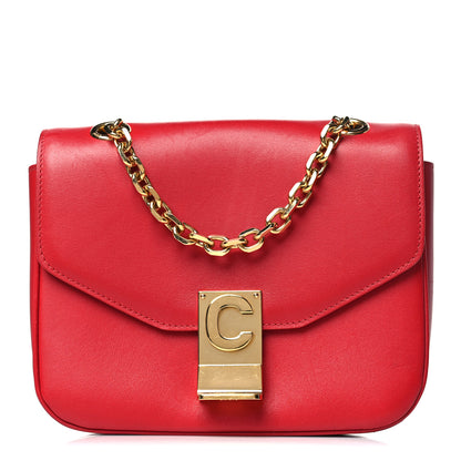 Celine Shiny Calfskin Small C Bag Red 1 of 11