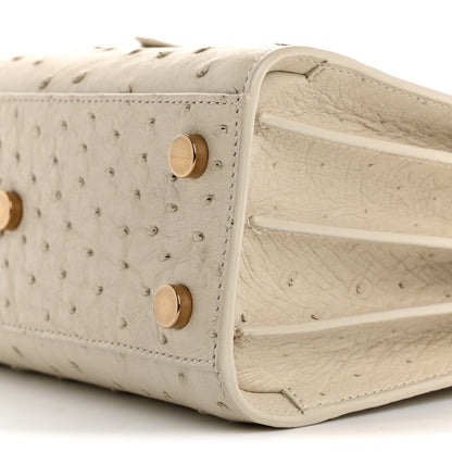 Saint Laurent Ostrich Nano Sac De Jour Crema Soft 10 of 15