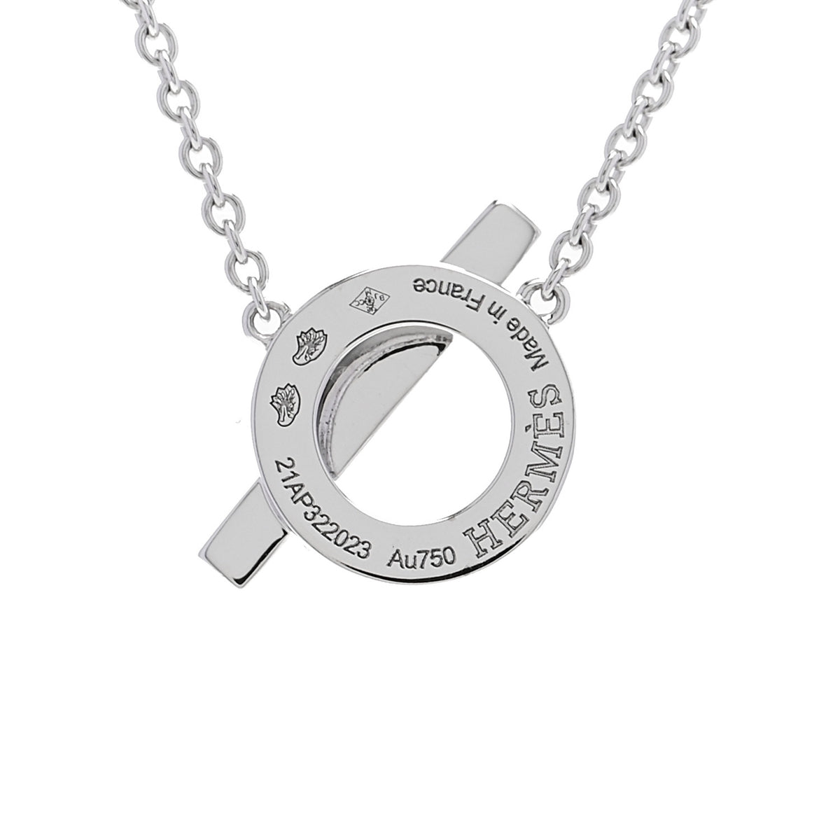 18K White Gold Diamond Finesse Pendant Necklace