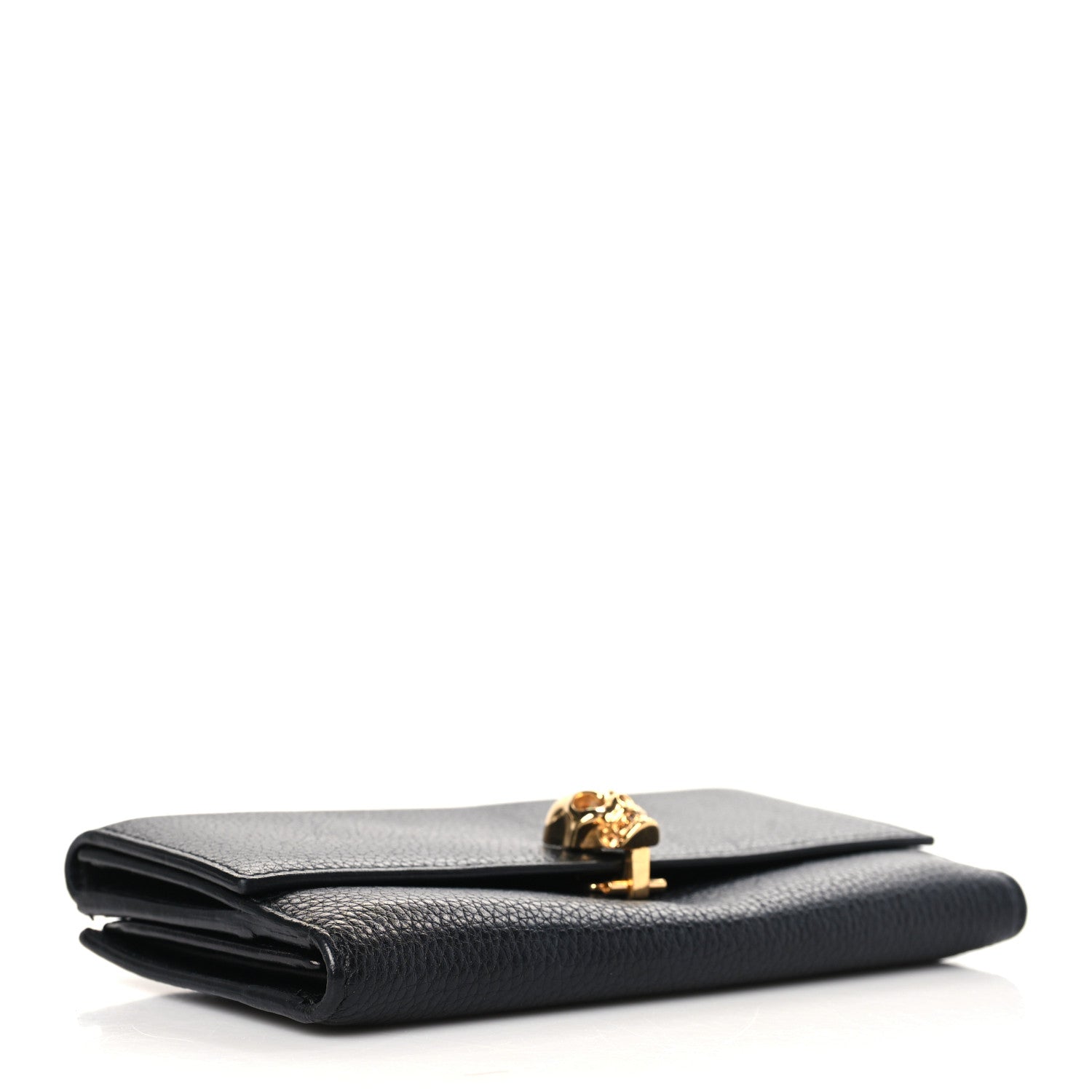 Alexander McQueen Calfskin Skull Continental Wallet Black 4 of 7
