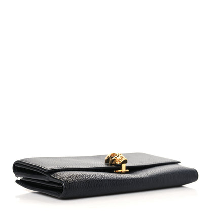 Alexander McQueen Calfskin Skull Continental Wallet Black 4 of 7