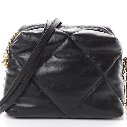 Chanel Lambskin Quilted Small Bowling Bag Black 7 of 9