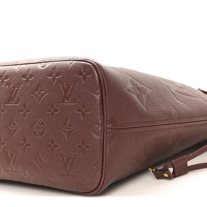 Louis Vuitton Empreinte Monogram Giant Neverfull MM Wine 9 of 10