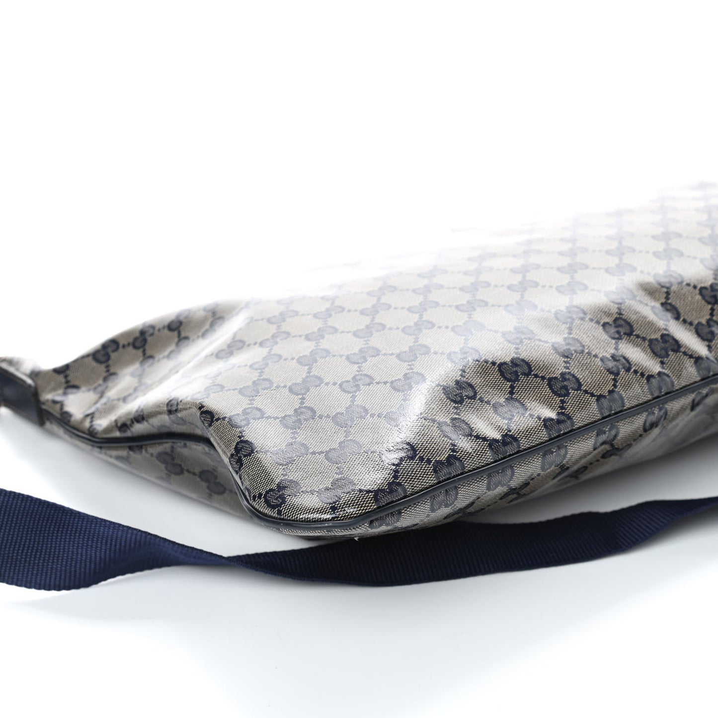 Crystal Monogram Messenger Bag Navy
