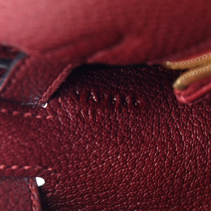Hermes Togo Kelly Retourne 25 Rouge H 7 of 11
