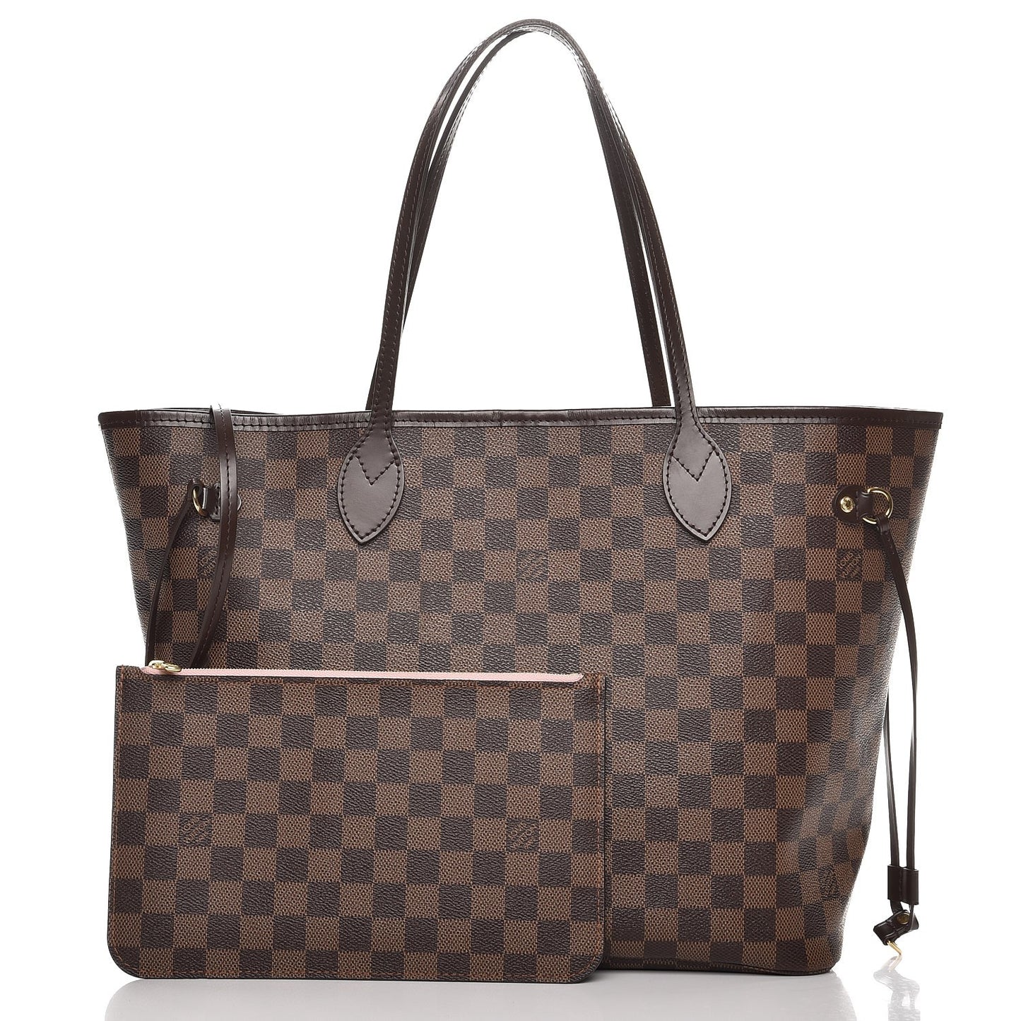 Damier Ebene Neo Neverfull MM Rose Ballerine