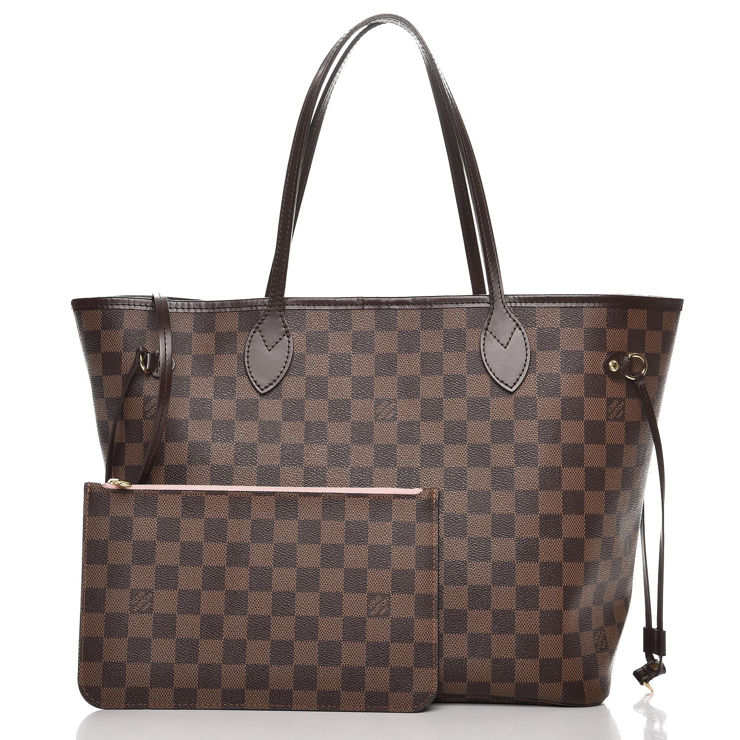 Louis Vuitton Damier Ebene Neo Neverfull MM Rose Ballerine 3 of 16