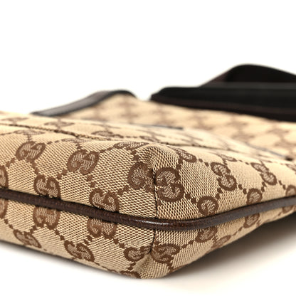 Gucci Monogram Flat Messenger Bag Dark Brown 11 of 11