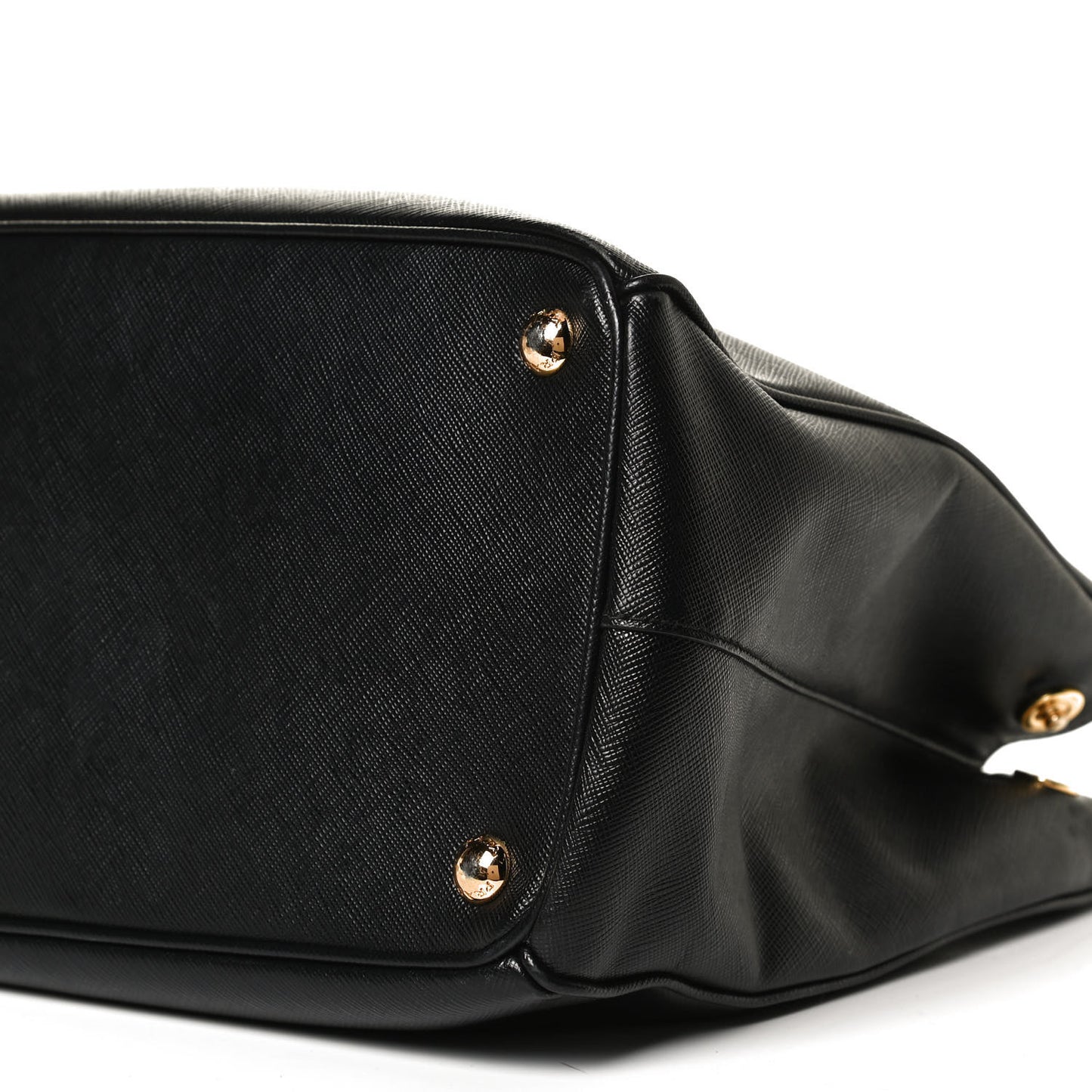 Saffiano Small Galleria Double Zip Tote Black