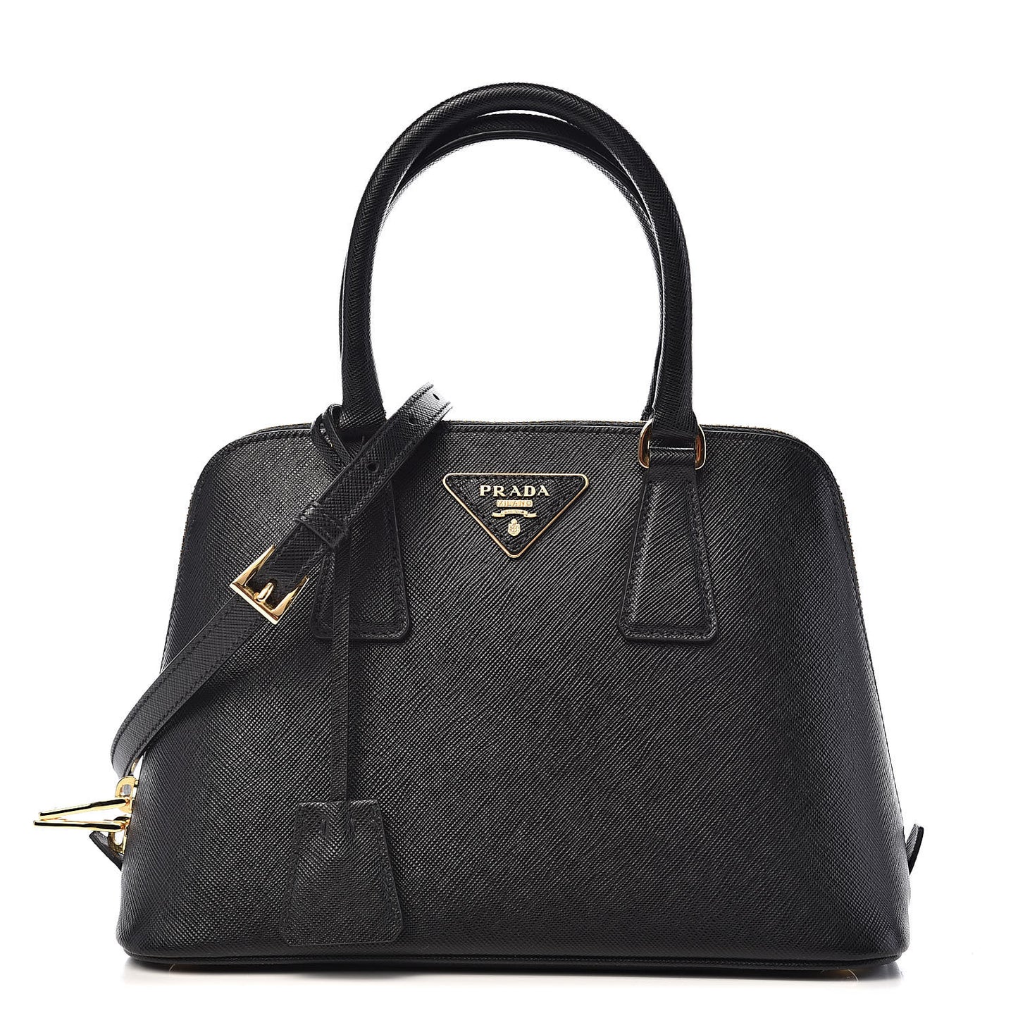 Saffiano Lux Small Promenade Tote Black