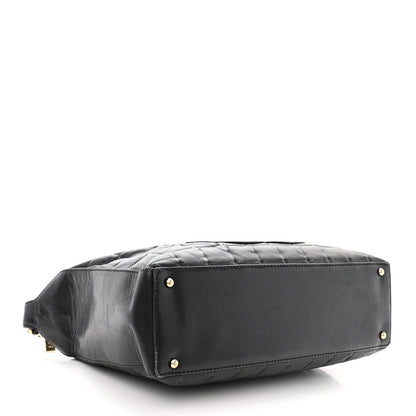 Chanel Lambskin Quilted Medium Chocolate Bar Shoulder Bag Black 4 of 11