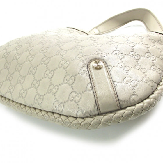 Guccissima Britt Shoulder Bag Ivory