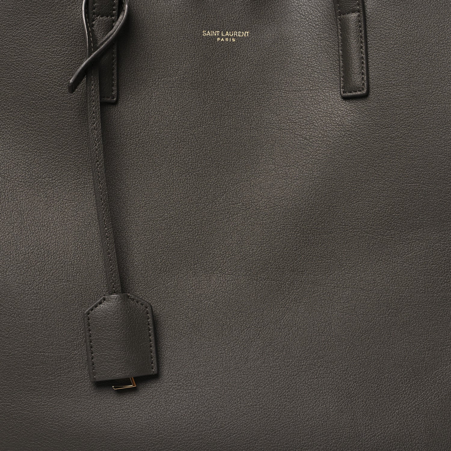 Saint Laurent SAINT LAURENT Calfskin Large Shopping Tote Pebble 10 of 13