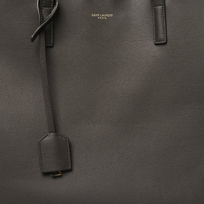 Saint Laurent SAINT LAURENT Calfskin Large Shopping Tote Pebble 10 of 13