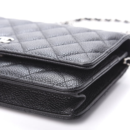Chanel Caviar Quilted Wallet On Chain WOC Black 10 of 12