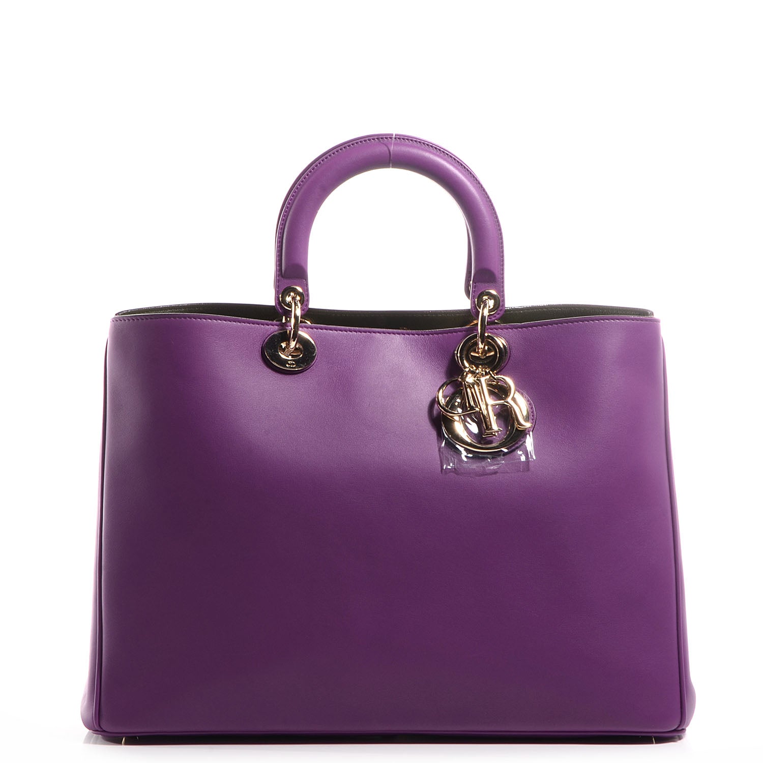 Christian Dior Calfskin Large Diorissimo Bag Purple 1 of 11
