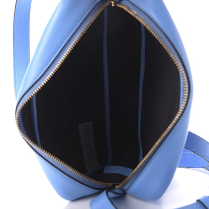 Versace Calfskin Logo Camera Bag Blue 5 of 9