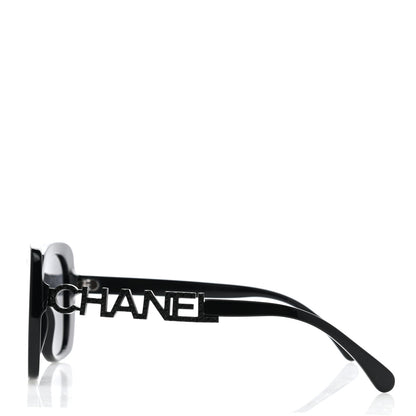 Chanel Acetate Strass Polarized Square Sunglasses 5422-B Black 3 of 8