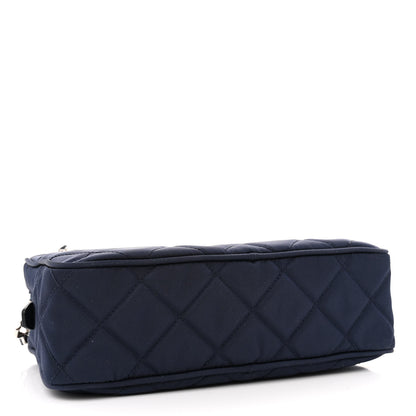 Prada Nylon Tessuto Impuntu Quilted Bandoliera Crossbody Bag Baltico 4 of 10