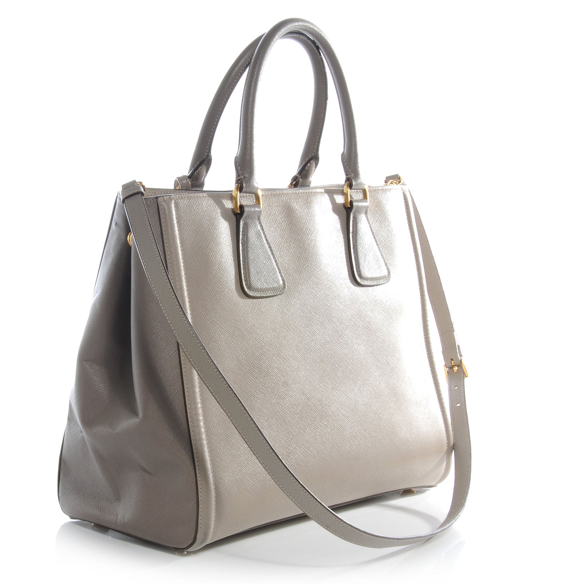 Prada Saffiano Lux Small Tote BN2438 Pomice Argilla 3 of 11