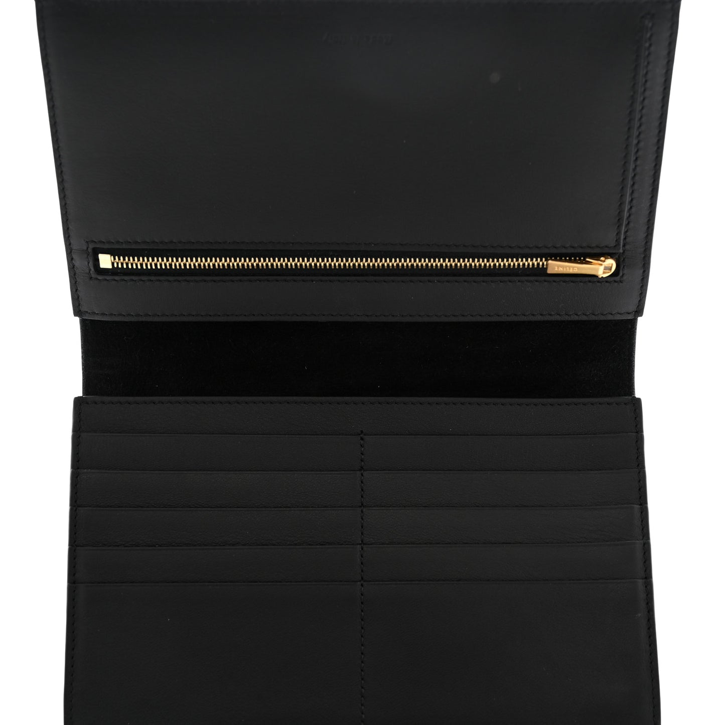 Lizard Calfskin Large Multifunction Strap Wallet Natural