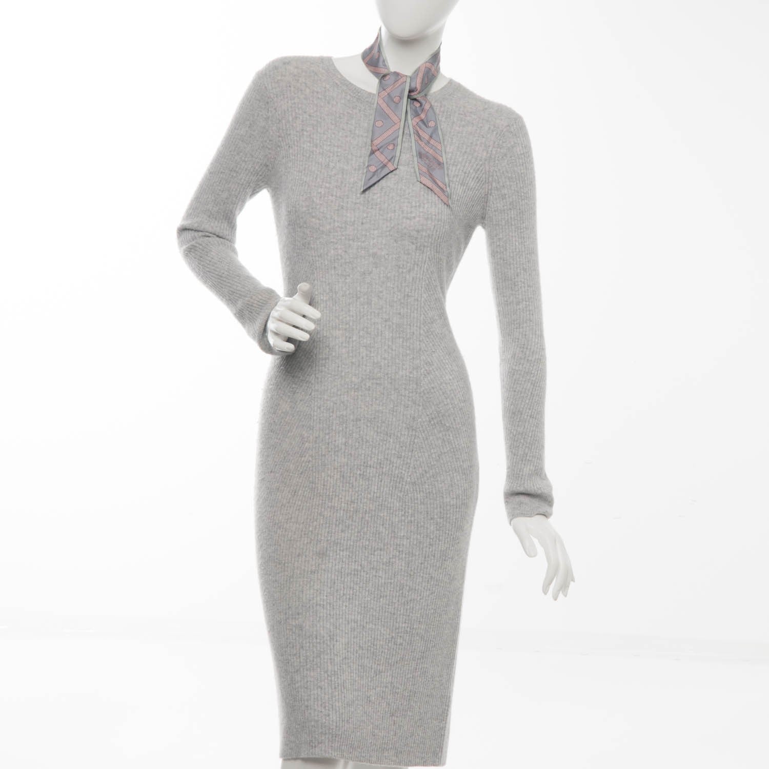 Hermes Silk Balade En Berline Twilly Gris Bleu Beige Rose 5 of 5