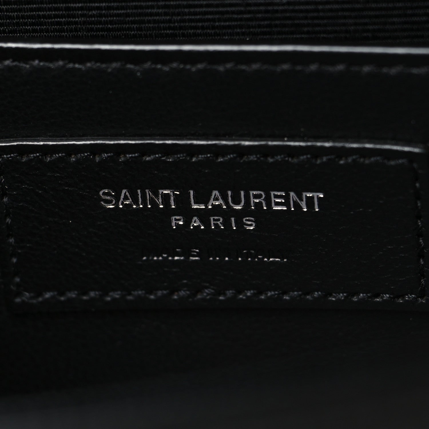 Saint Laurent Grain De Poudre Medium Classic Monogram Kate Satchel Black 6 of 9