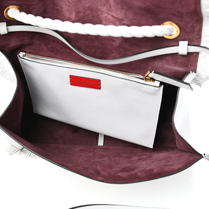 Valentino Garavani Calfskin The Rope Crossbody Bag White 5 of 9