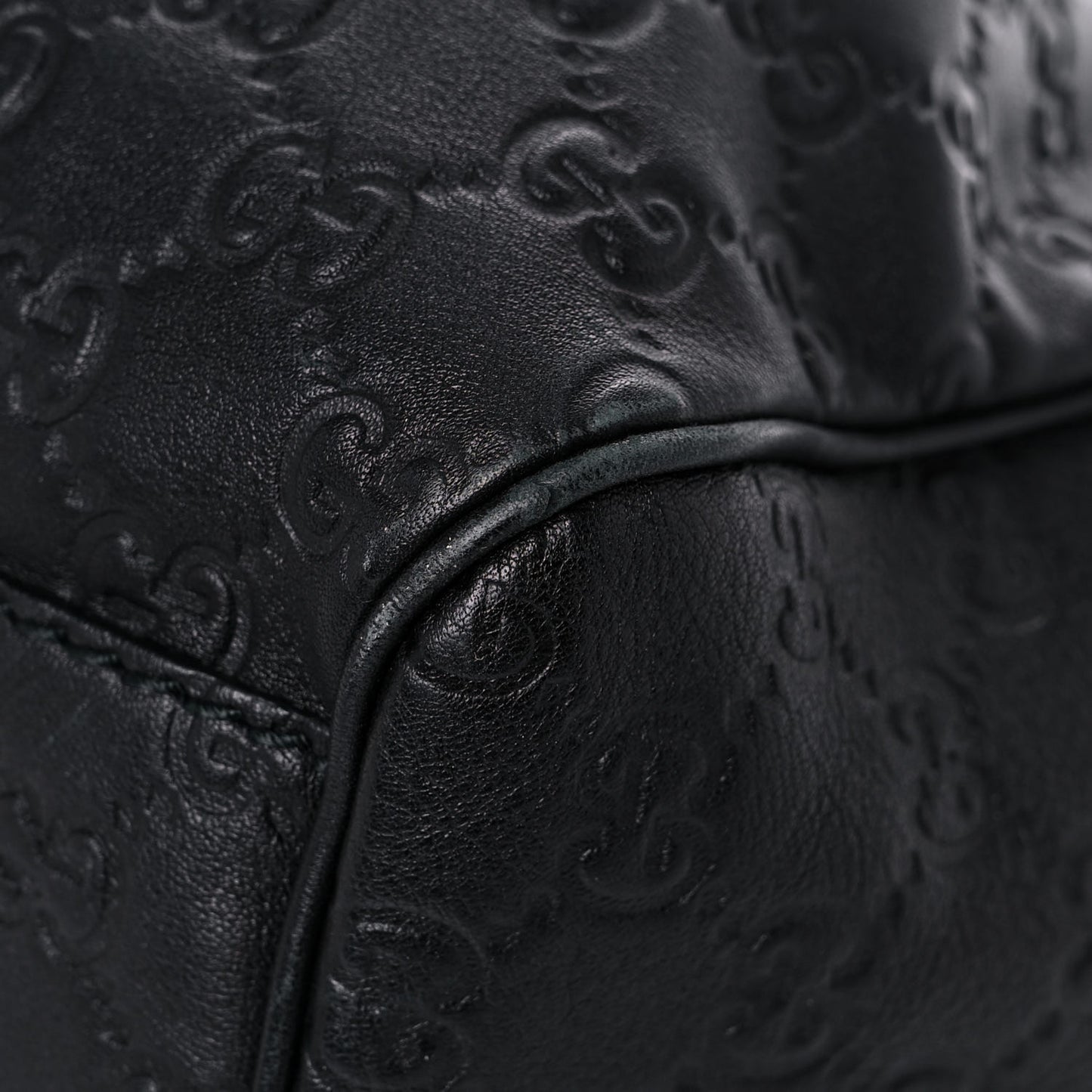 Guccissima Medium Sukey Tote Black