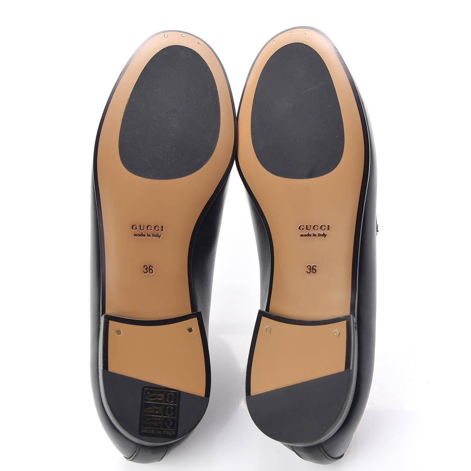 Gucci Calfskin Womens Jordaan Loafers 36 Black 5 of 8