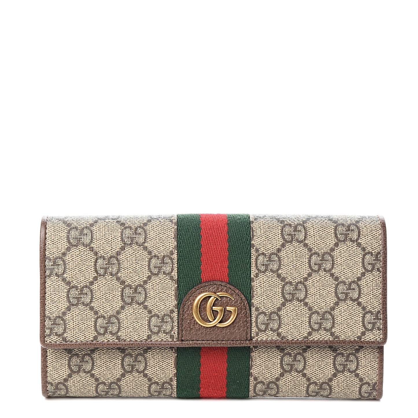 X DISNEY GG Supreme Monogram Web Three Little Pigs Ophidia Continental Wallet Beige New Acero