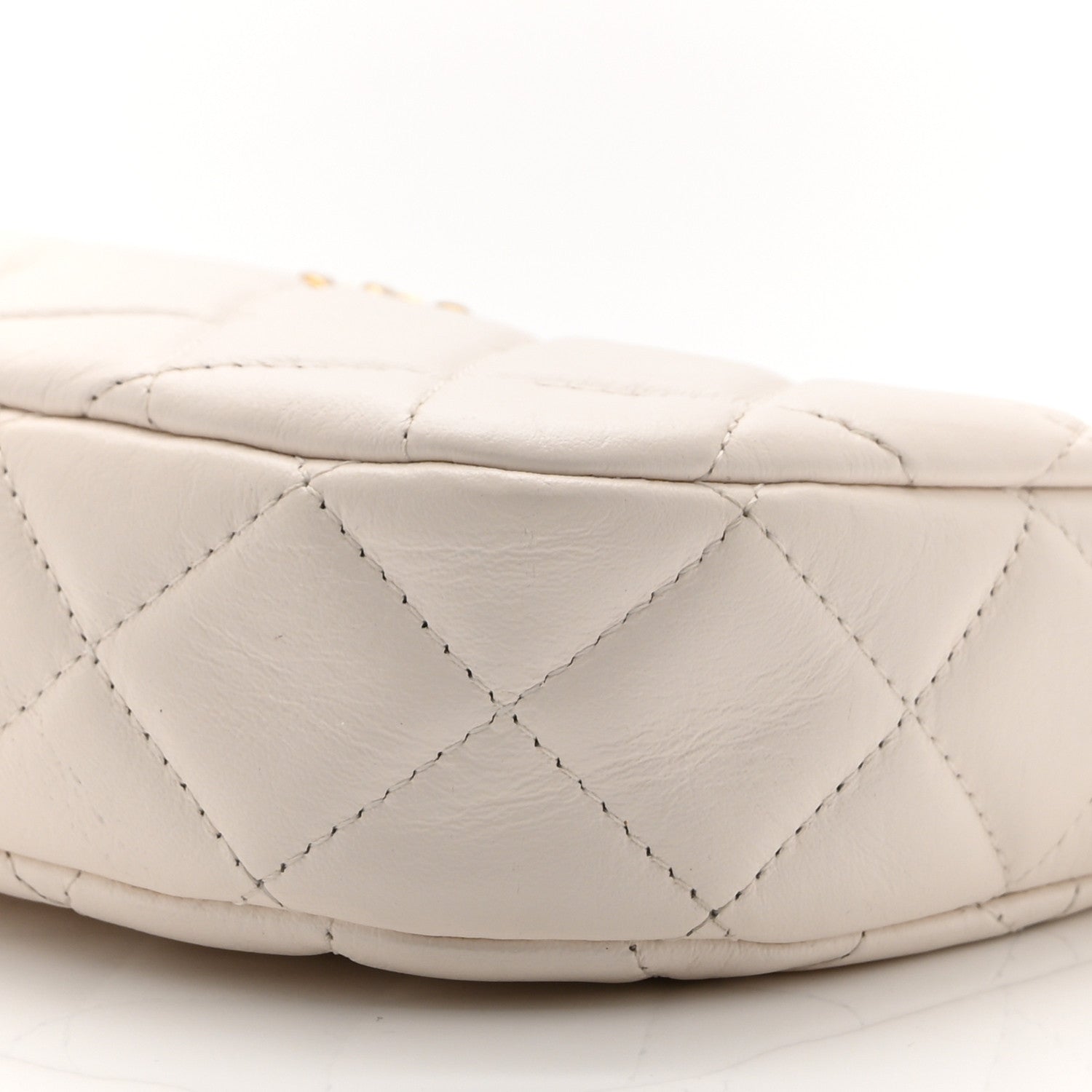 Chanel Aged Calfskin Quilted Small Chanel 19 Hobo White 10 of 10