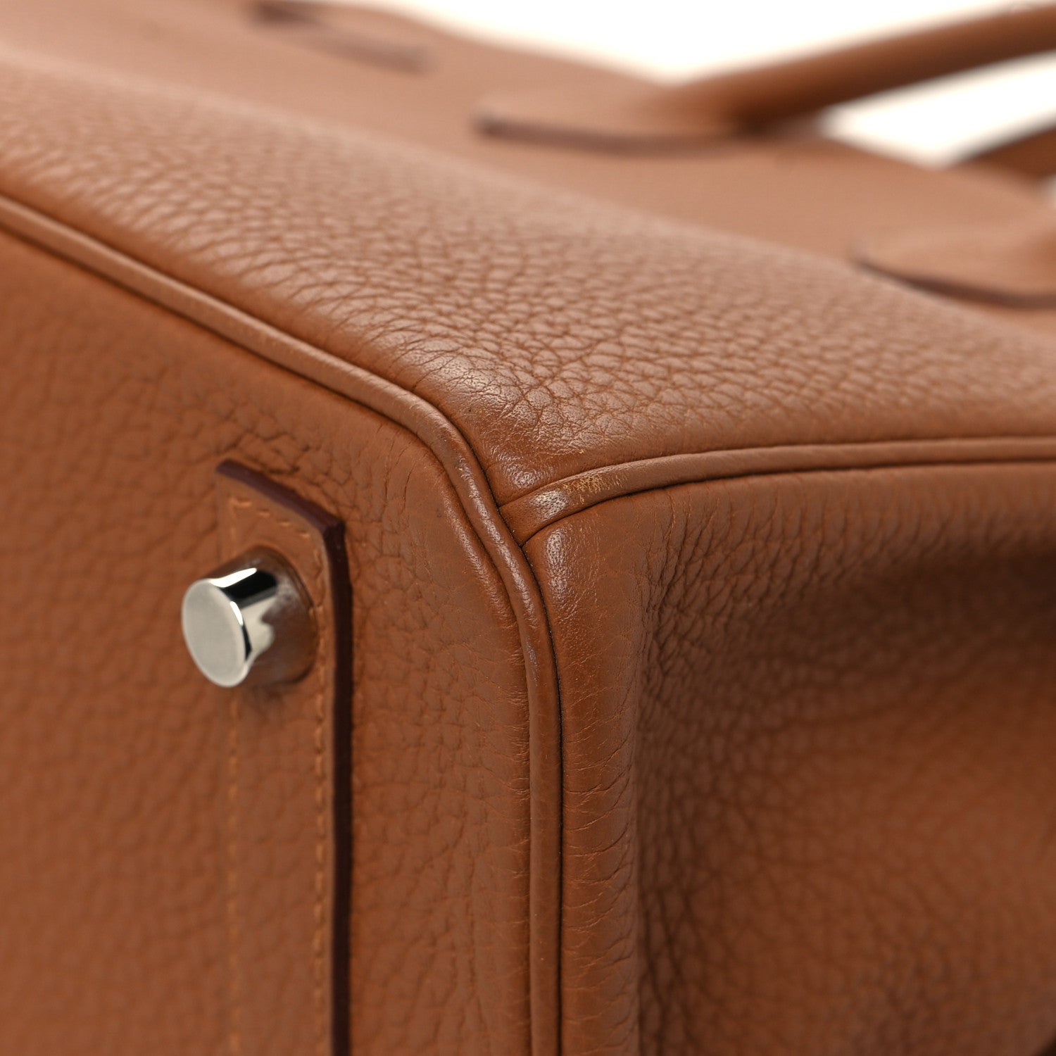 Hermes Togo Swift Officier Birkin 25 Gold Ambre 12 of 13