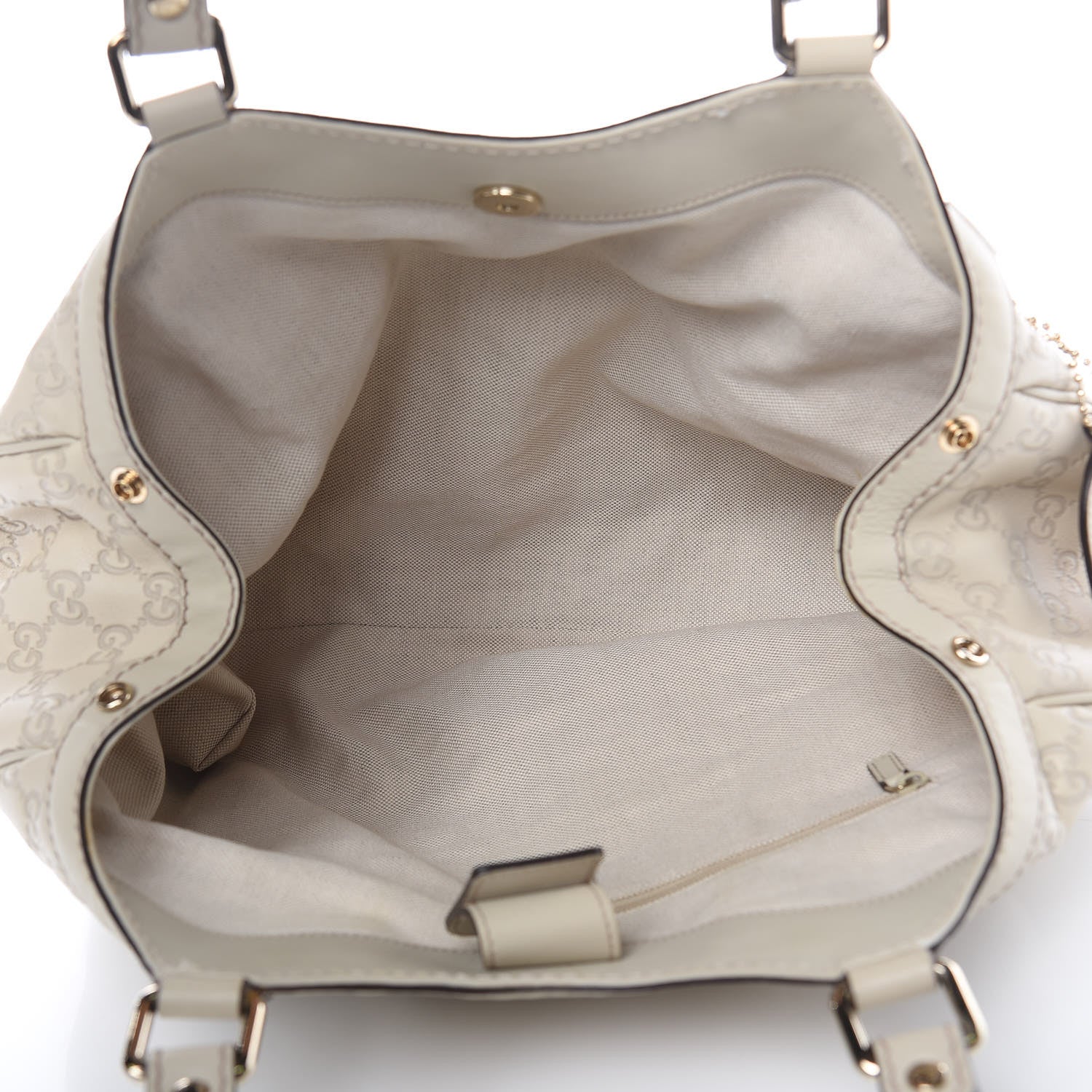 Gucci Guccissima Medium Sukey Tote Mystic White 5 of 14