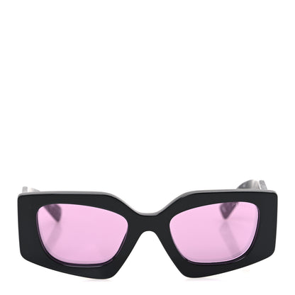 Prada Acetate Square Sunglasses SPR 15Y Black Dark Violet 2 of 7