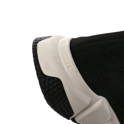 Balenciaga Knit Womens Speed Sneakers 39 Black White 10 of 10