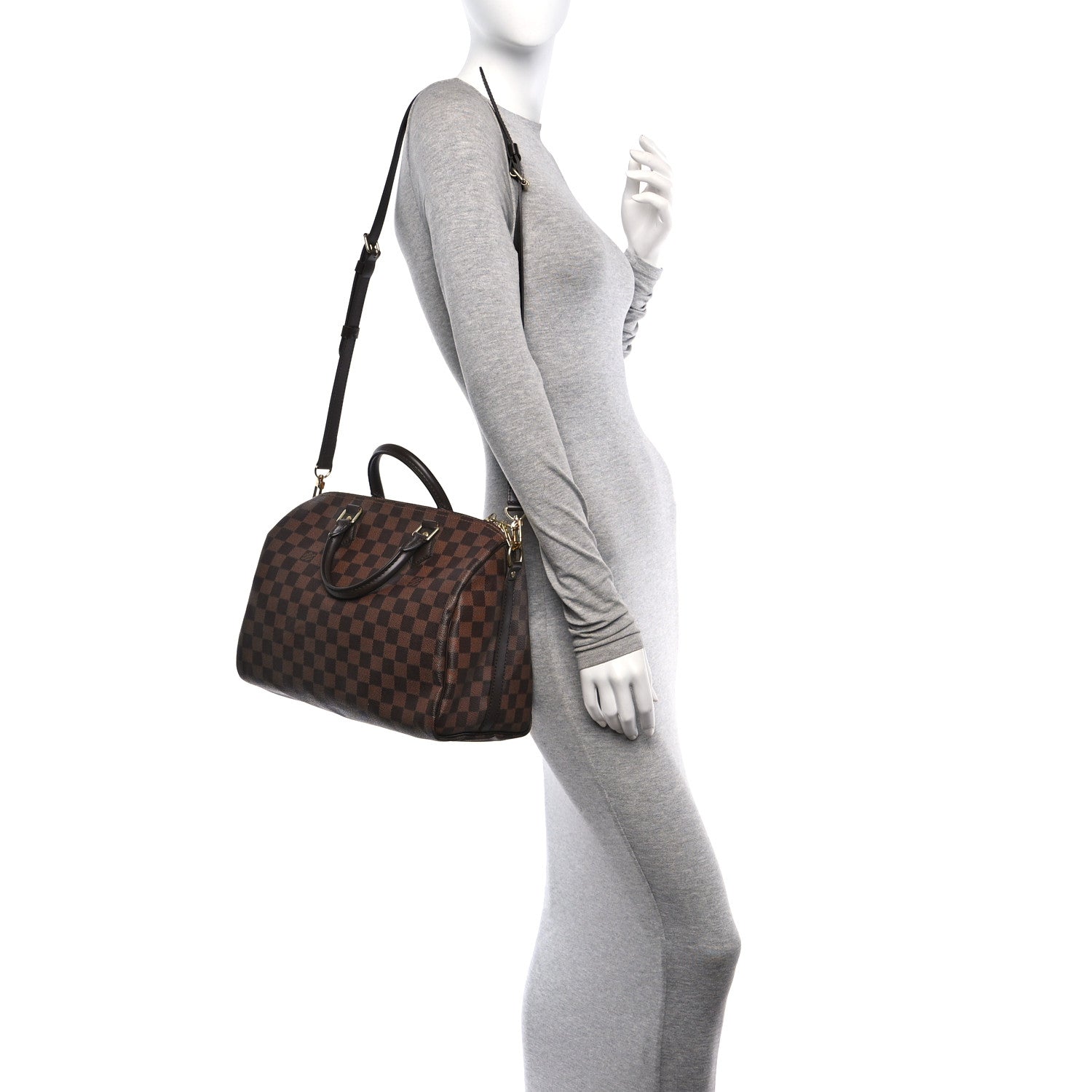 Louis Vuitton Damier Ebene Speedy Bandouliere 30 2 of 9