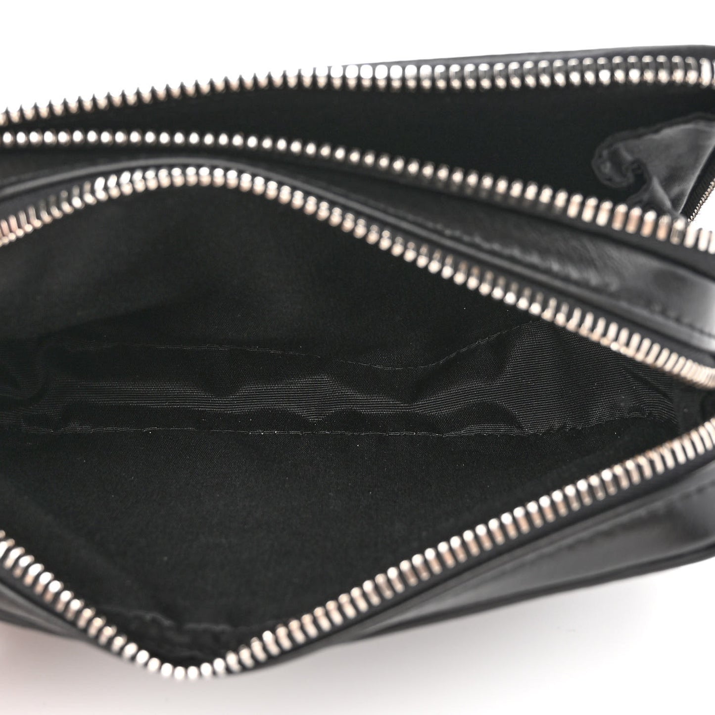 Calfskin Oblique Galaxy Perforated Messenger Black Multicolor