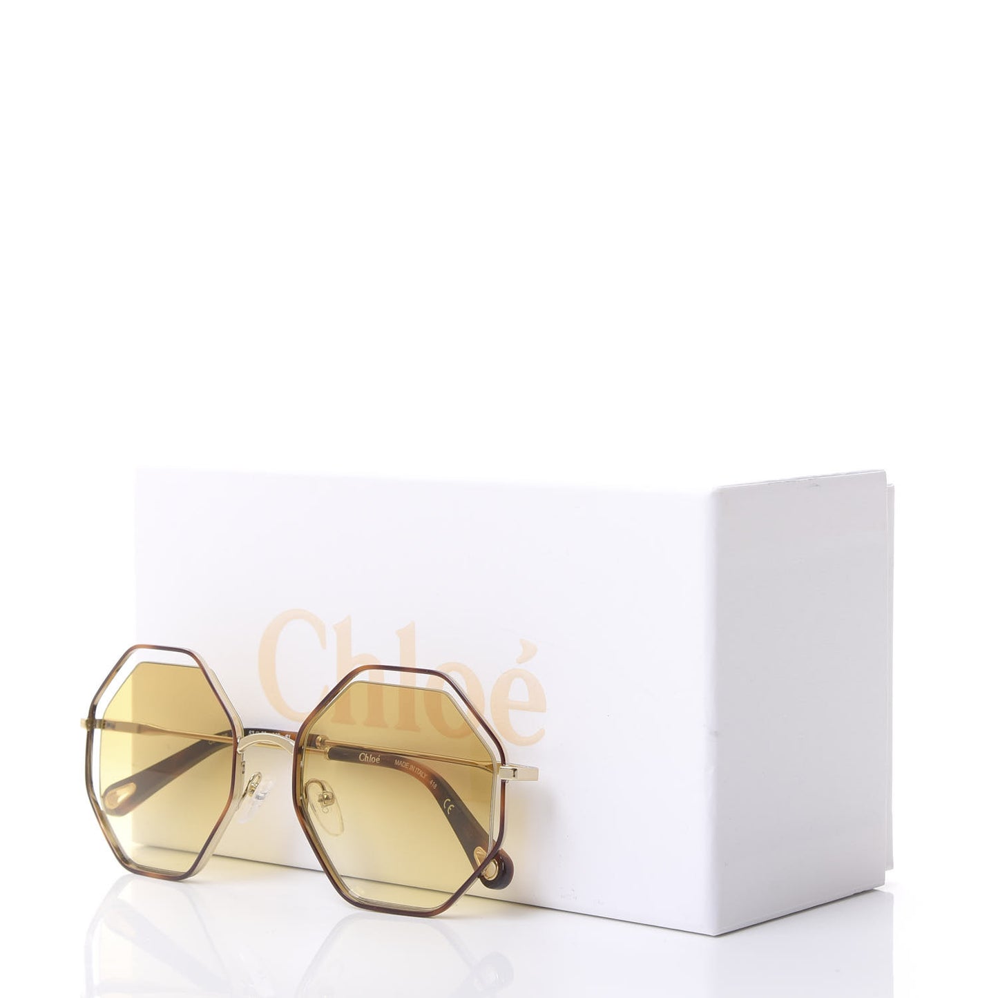 Octagonal Sunglasses CE132S Havana Yellow