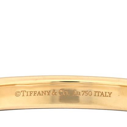 Tiffany 18K Yellow Gold Tiffany Lock Bangle Bracelet 3 of 4
