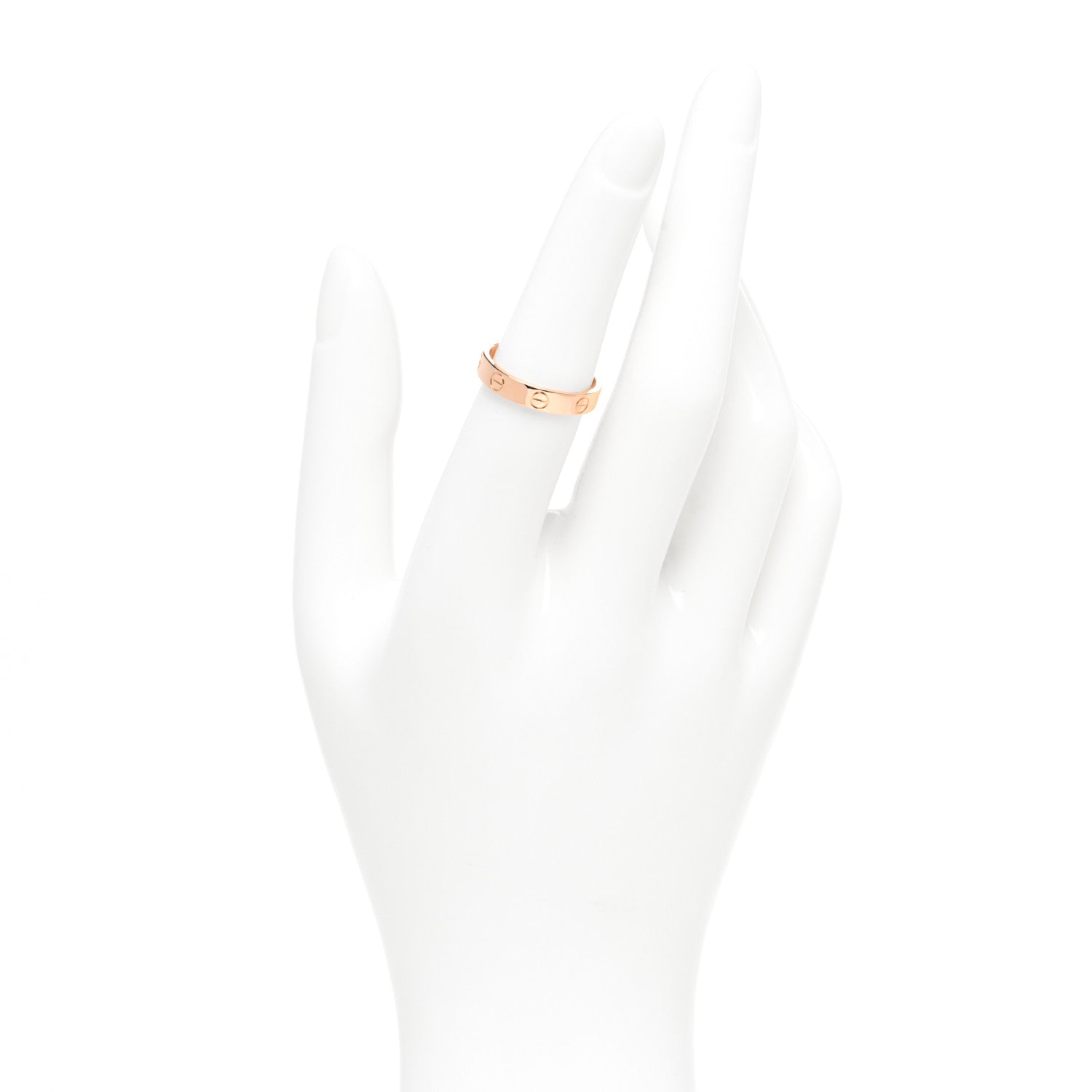 Cartier 18K Pink Gold 3.5mm LOVE Wedding Band Ring 53 6.5 2 of 4