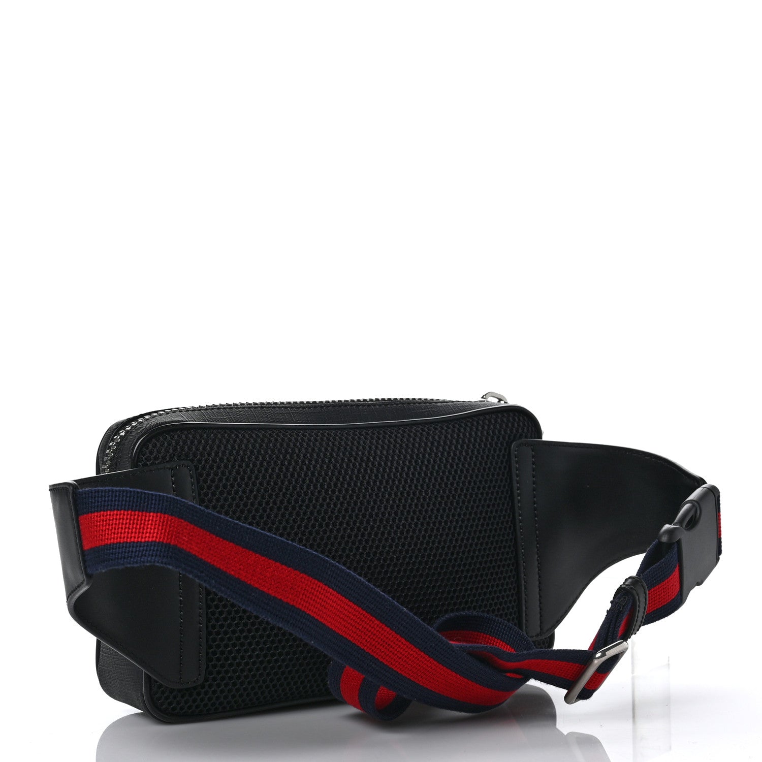 Gucci Soft GG Supreme Monogram Web Belt Bag Black Grey 3 of 8
