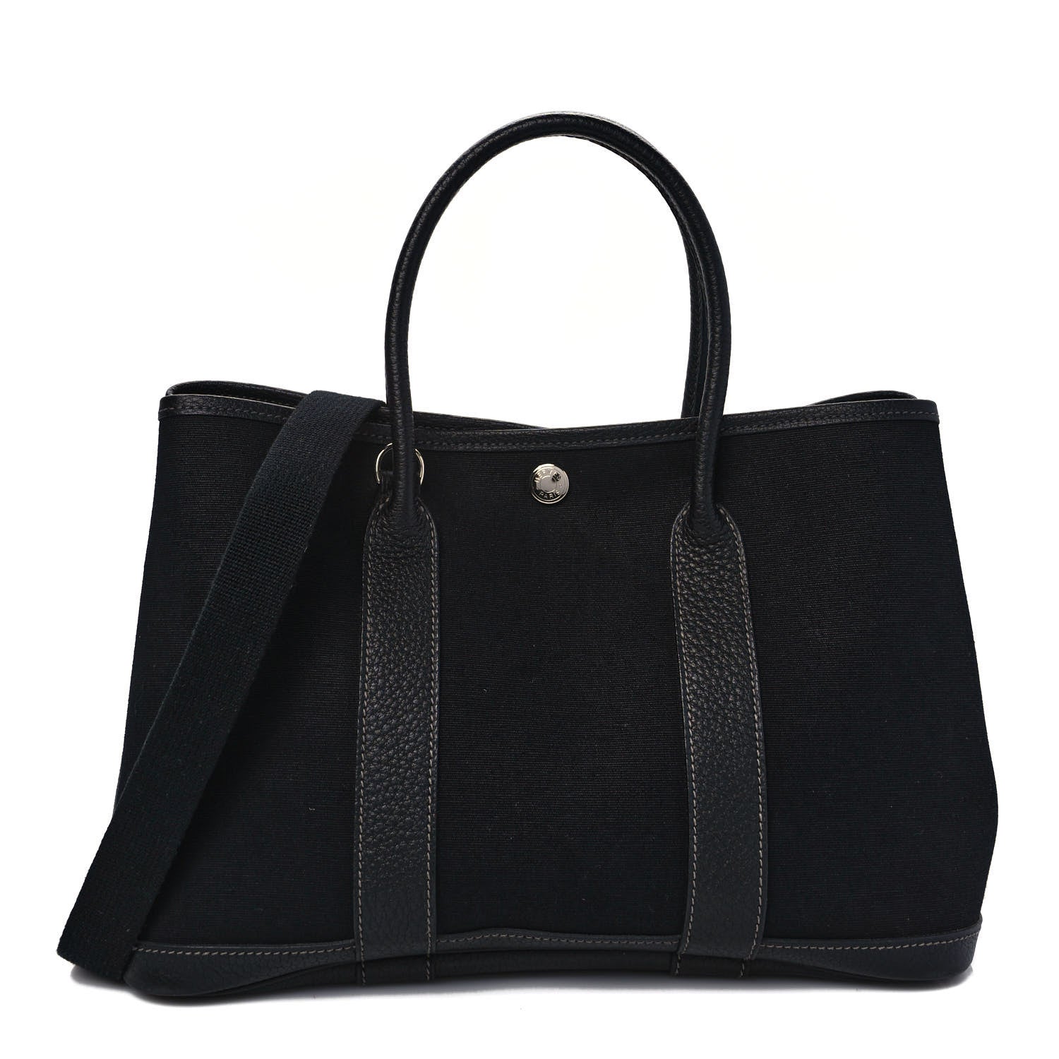 Hermes Toile Buffle Garden Party 30 TPM Black 1 of 8