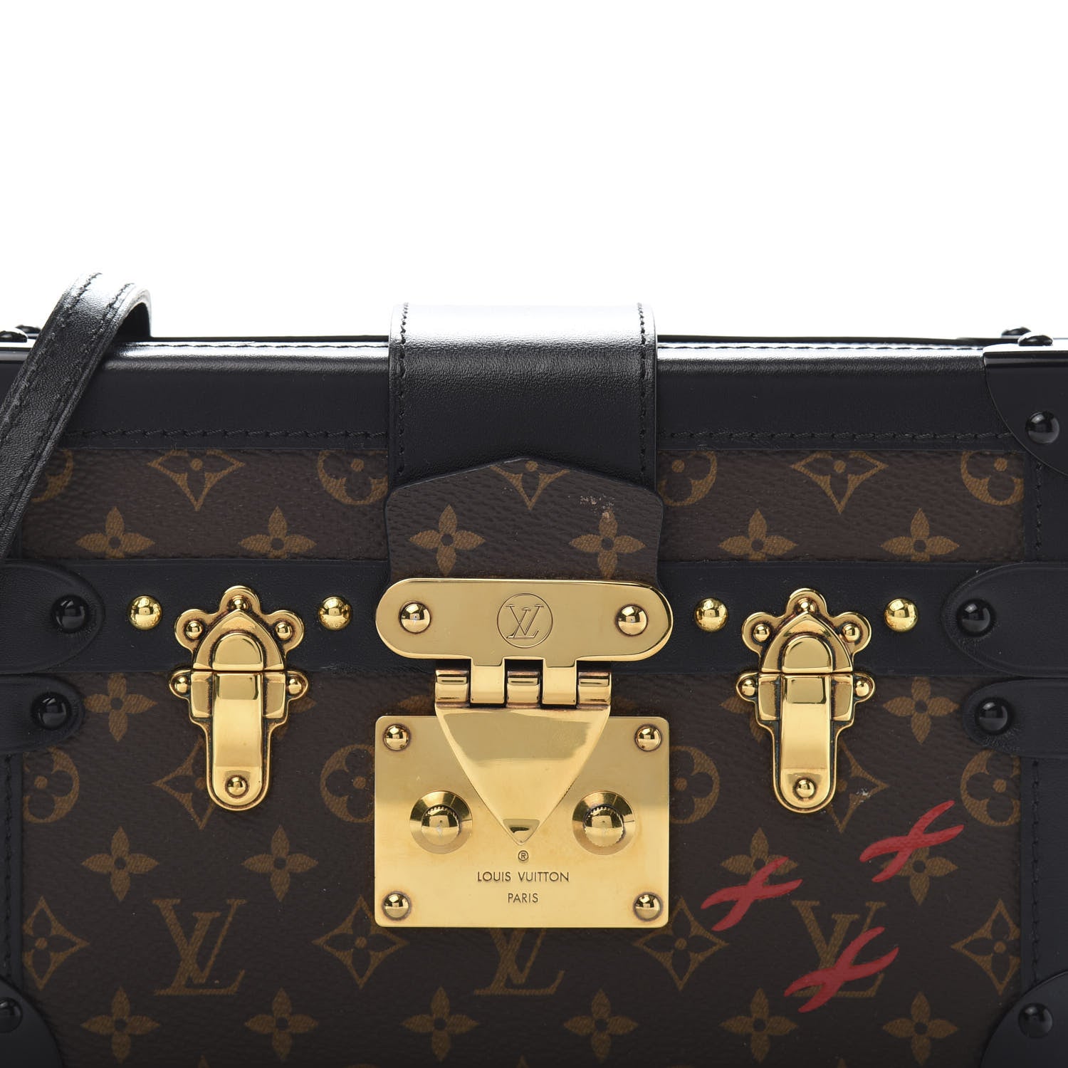 Louis Vuitton Monogram Petite Malle Black 12 of 13