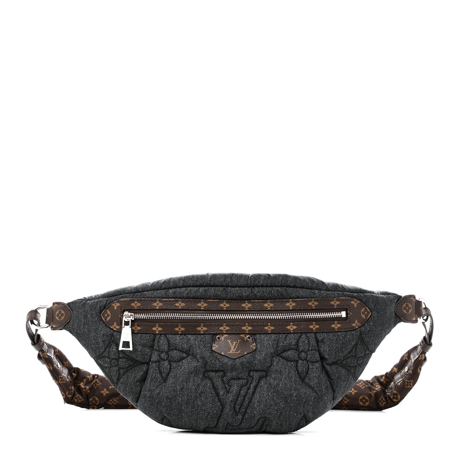 Louis Vuitton Econyl Monogram LV Ski High Rise Bumbag Black Jeans 1 of 10